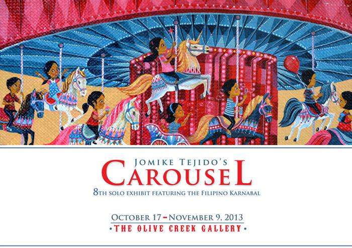 It's never too early to appreciate art. Drop by Olive Creek Gallery to visit children's book author Jomike Tejidos' solo exhibit. Your kids will love the carnival theme!