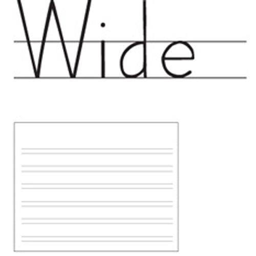 Wide Double Line Notebook Paper 1 ream (HWT) The Learning Basket